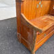 Banc coffre vintage en bois massif