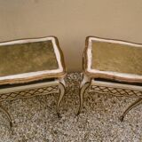 Pair of small tables 1900 in Louis xv style