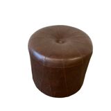 Vintage brown pouf from the 70s