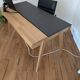 Bureau Habitat en cuir et bois