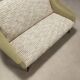 Small vintage sofa in fabric and foam, design, Italy, 1950s-1960s.