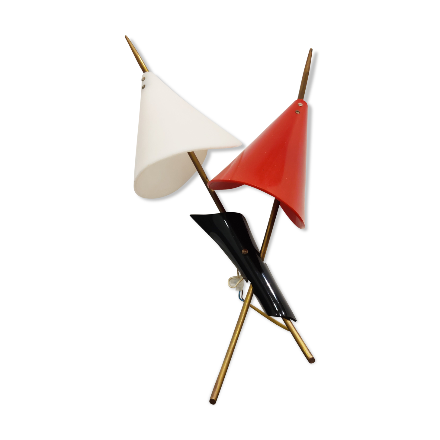 Mid century italian coloured wall light, 1950s