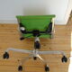 Charles Ray Eames EA 117 Office Chair Armchair in Green and Chrome Vitra