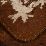 3x10 neutal brown felt vintage runner rug,85x307cm