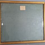 Old beaded frame st. Louis XVI gilded stucco wood
