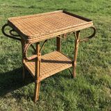 Table in bamboo and rattan
