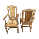 Lot de 2 chaises vintage