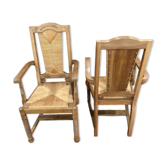 Lot de 2 chaises vintage