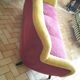 Sofa "" Teddy "" organic design EGG year 50 60 plush bi color