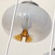 Large chandelier pendant waterfall glass globes Mazzega Murano design seventies LAMP-7267