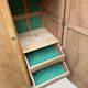 Parisian Art Deco wardrobe, renovated with raw wood.