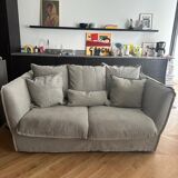 Sofa Paros 2 places Linen Gray