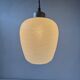 Pair of antique xl vintage curved suspension lights