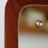 Vintage Scandinavian teak mirror – 1960s