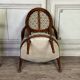 Pair Of Louis XVI Armchairs In Carved Wood, 18th Century