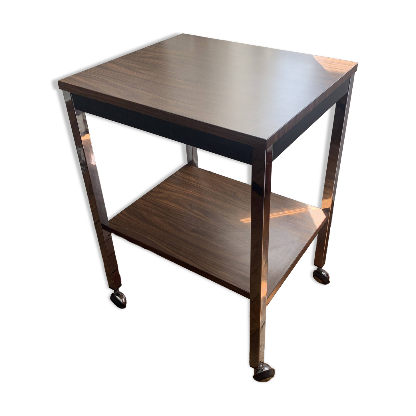 Vintage 70s retro chrome ant table