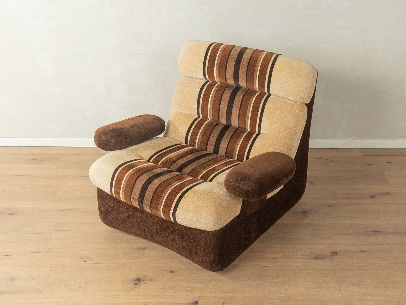 Fauteuil Space Age des années 1970, en velours