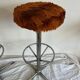 70s Faux Fur Stool
