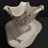 Saucière in porcelain of paris early twentieth century