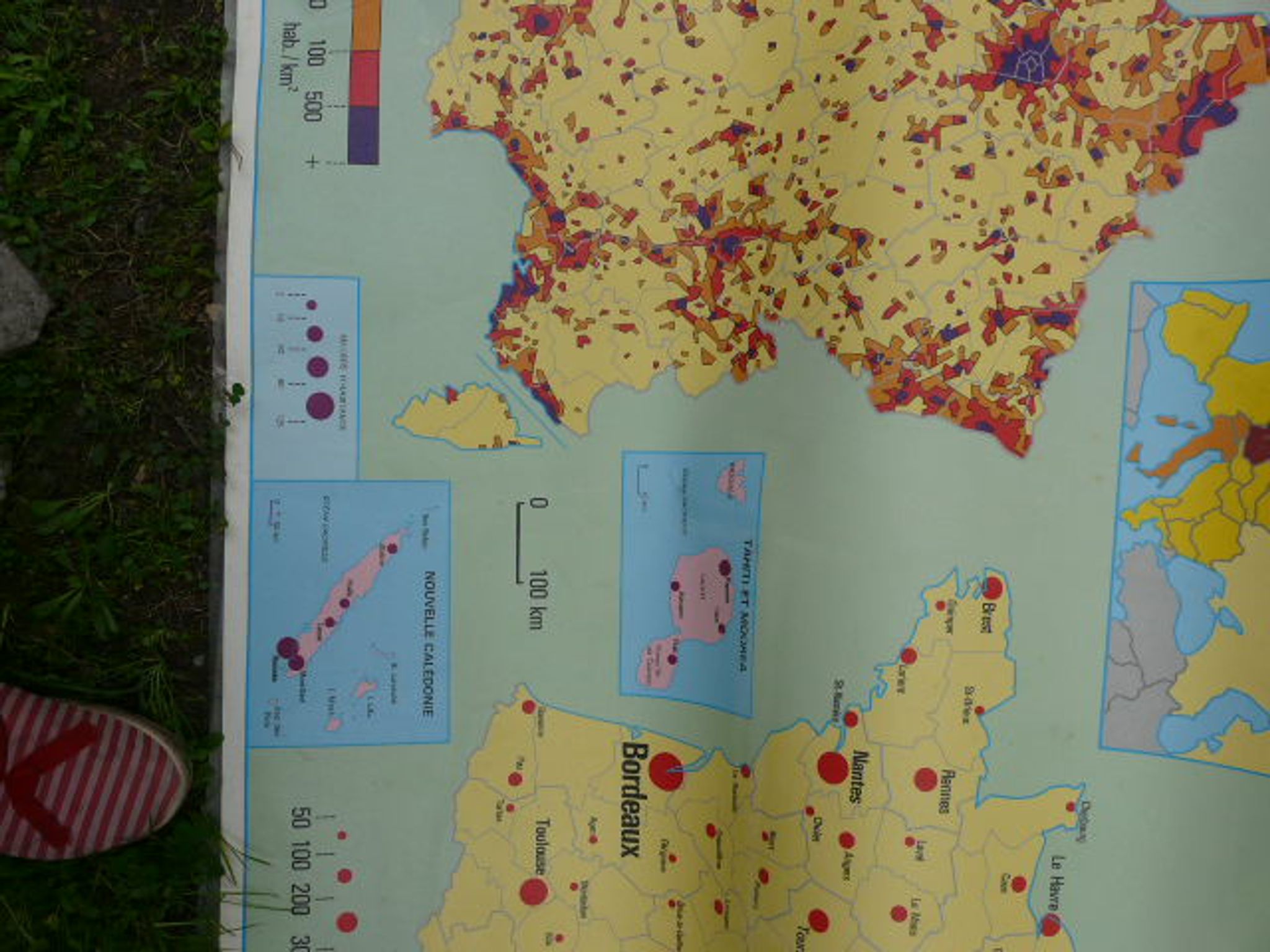 Affiche scolaire MDI La France sa population et structure de la population