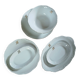 Ensemble 6 plats en porcelaine blanche