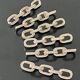 6 knife holders, table jewelry, metal chain shape
