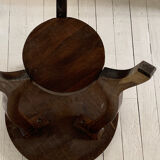 Wooden pedestal table