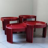 Set of 4 nesting tables designed by Gianfranco Frattini for Cassina - Marema