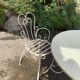 Garden furniture wrought iron 50s germany white and formica