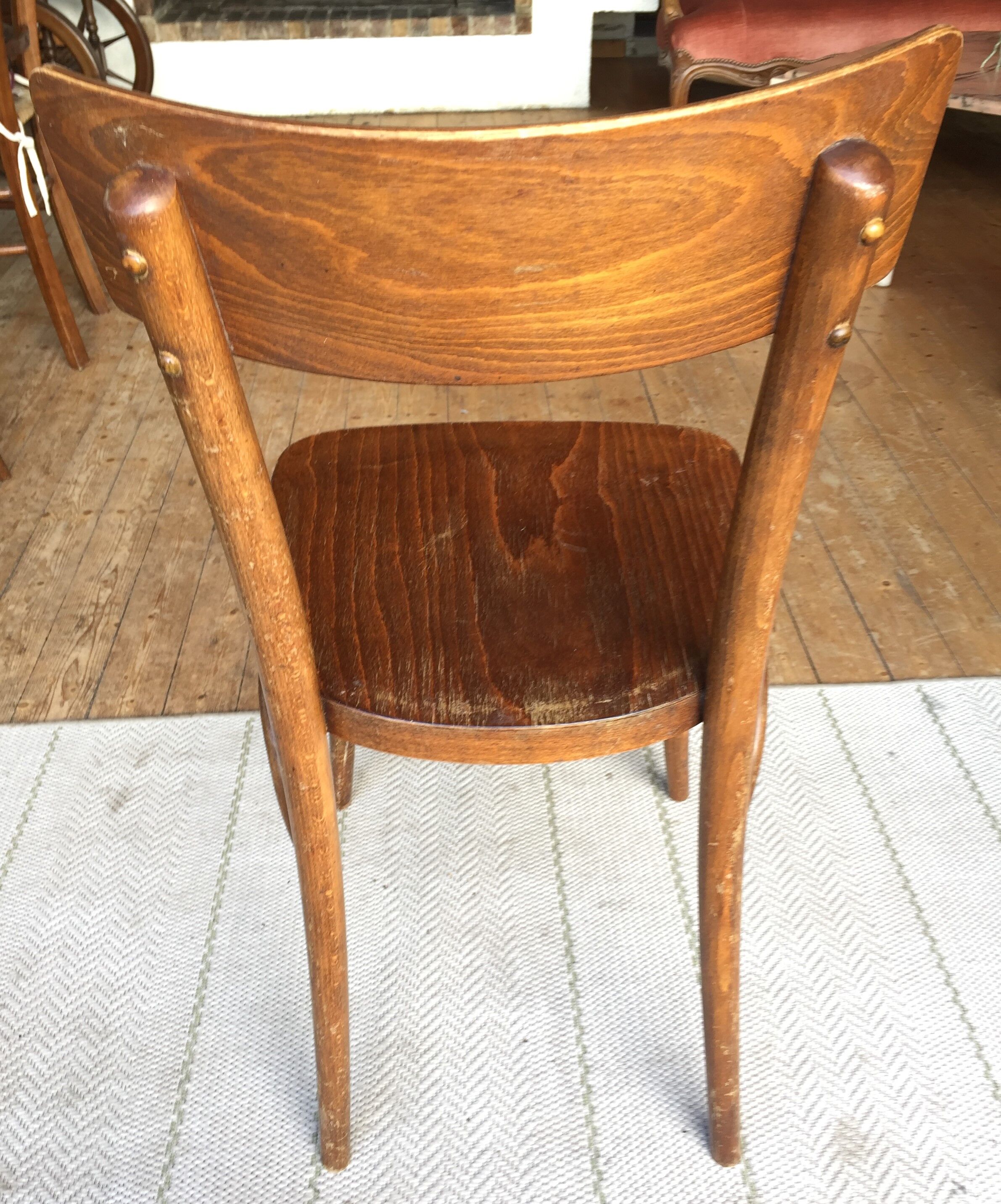 Trio of vintage bistro chairs 60