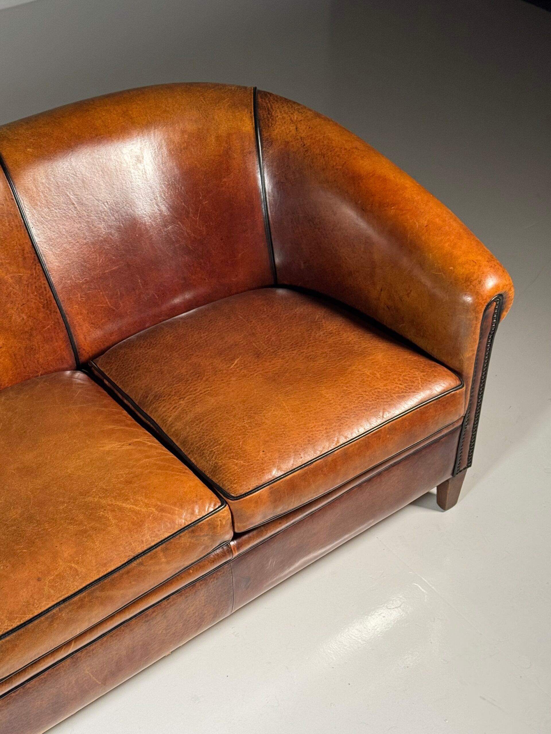 Sheepskin 3-seater classic sofa