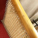 Scandinavian cane armchair, 1980