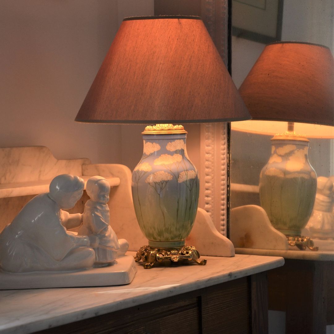 Ceramic table lamp from Lunéville