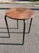 Wooden and metal workshop stool