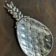 Silver-plated metal pineapple trinket tray, 1970
