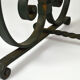Coffee table in marble and wrought iron, circa 1940