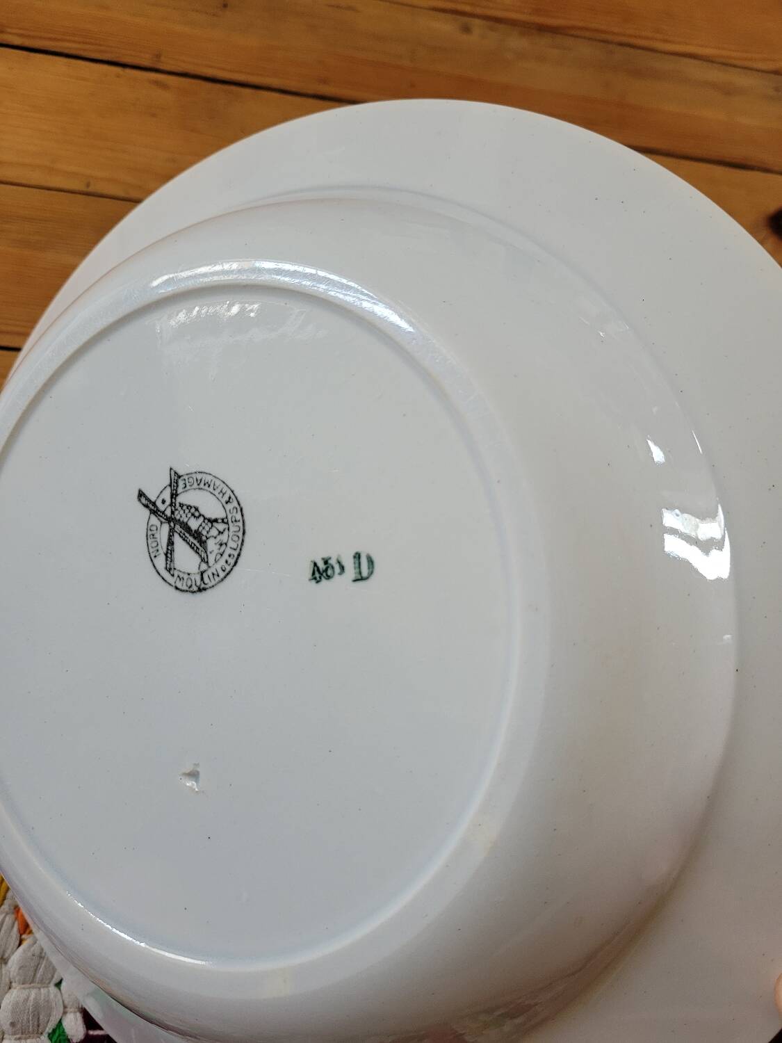 Large hollow dish Moulin des Loups et Hamage 451D