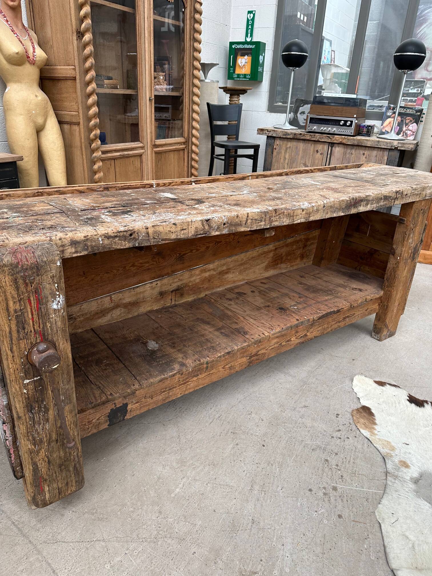 Artist's workbench, early 20th century
