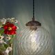 Vintage transparent glass suspension globe