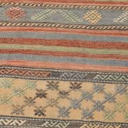 6x11 Kilim Soft Earth Tones Wool Area Kilim Rug, Handwoven Kilim,169x321 Cm