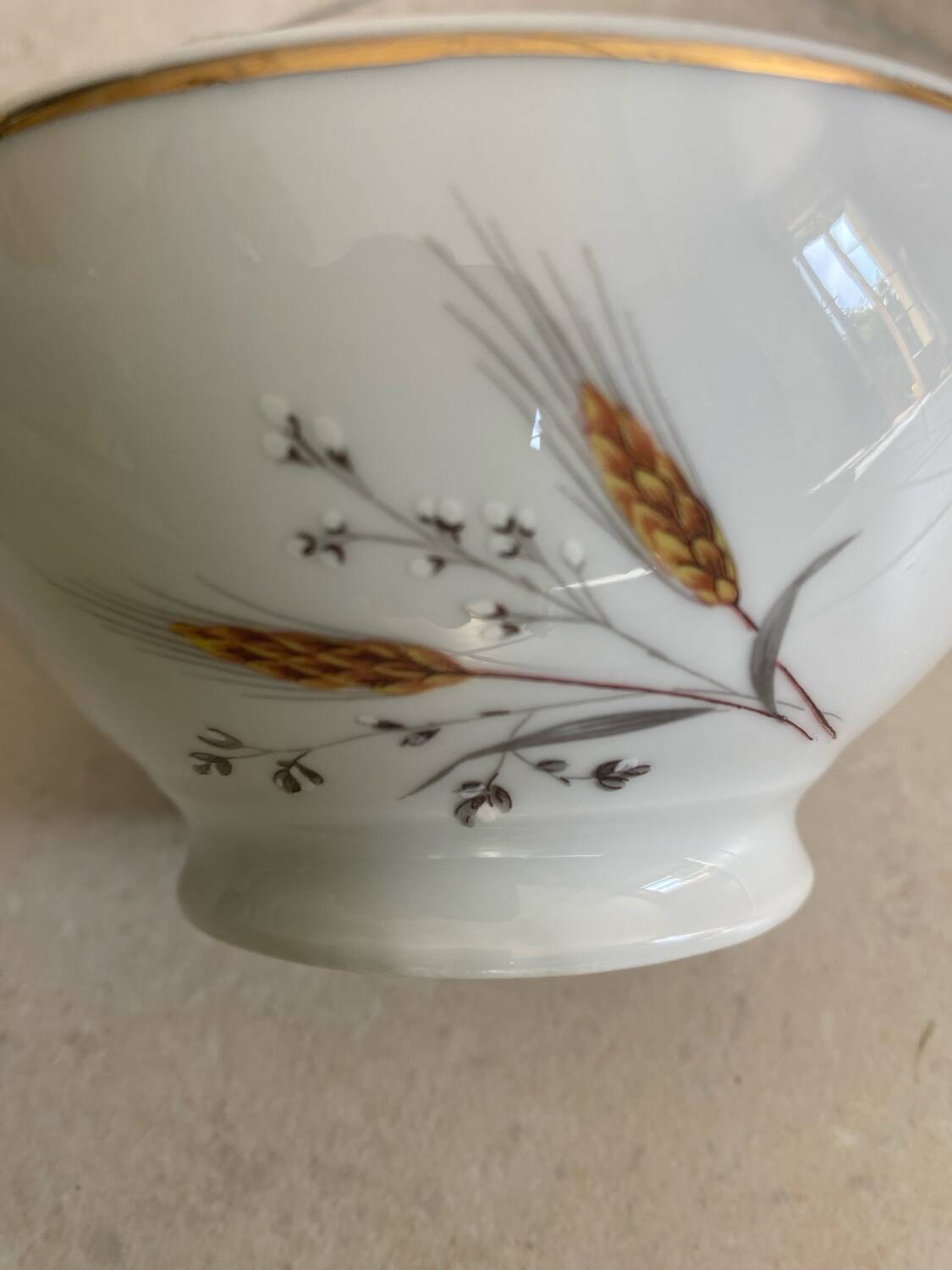 4 vintage deshouliiere porcelain bowls