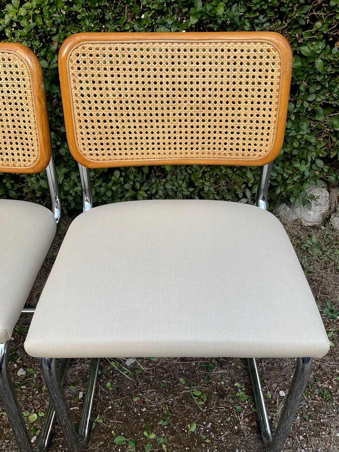 Series of 6 chairs Marcel Breuer Cesca B32