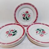 9 numbered dessert plates