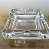 Large crystal table ashtray, France, 1970s
