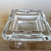 Grand cendrier de table en cristal, France, années 70