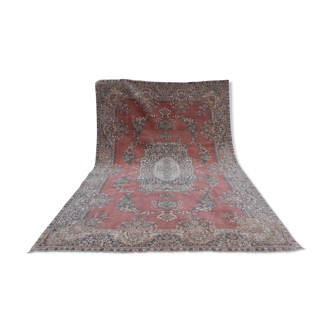 Distresssed oversize Turkish Oushak rug 245x345 cm