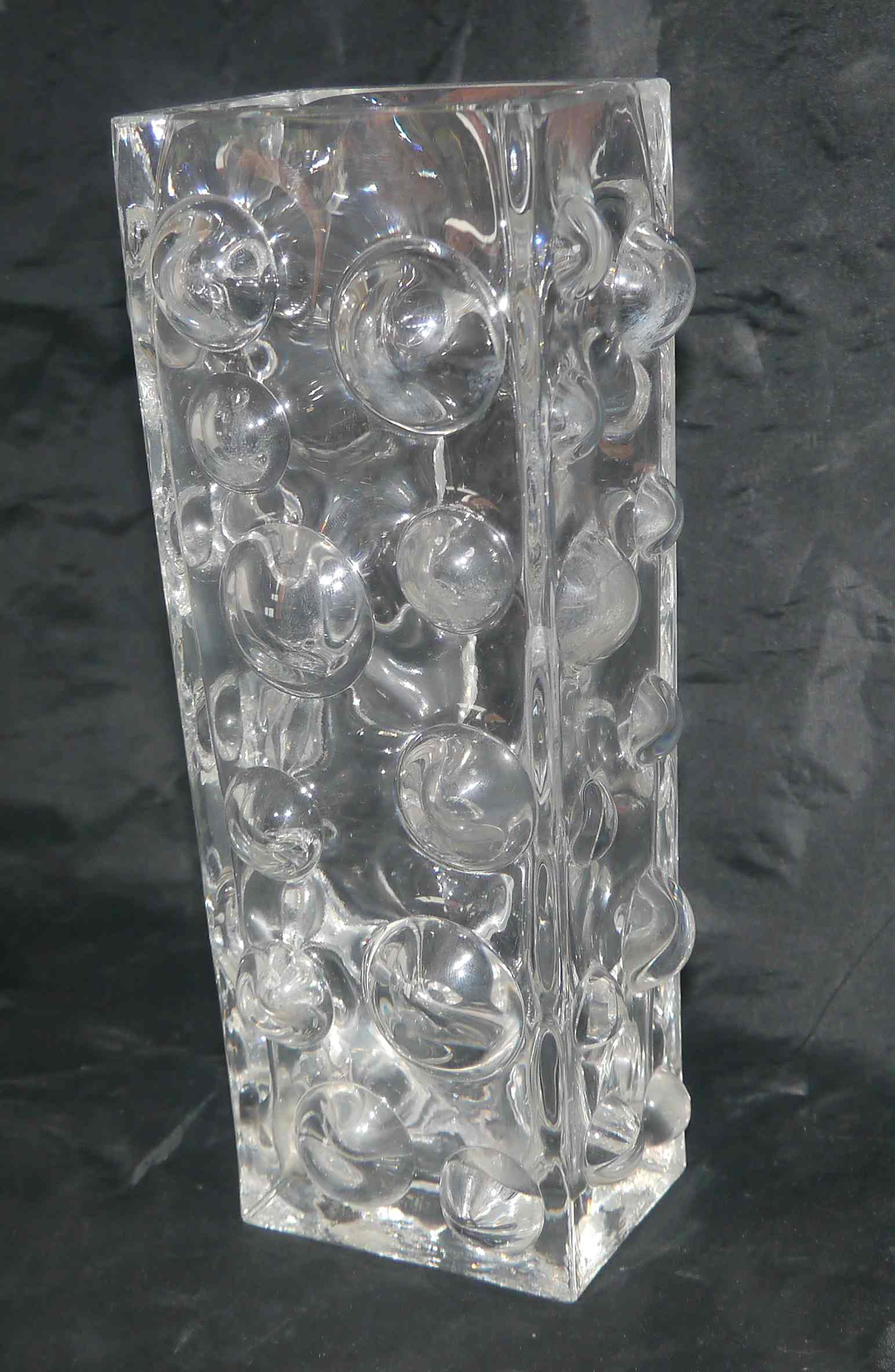 Bubble vase style "Bubble" glass 26 cm – 70's years