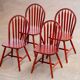 Série de 4 chaises scandinaves vintages