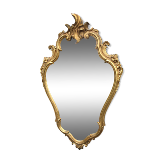 Baroque style mirror gilded frame 42x69cm