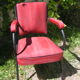 Chaises en skaï rouge années 60